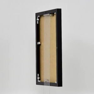 Cornice in alluminio effetto Quadro 25x35 cm nero vetro antiriflesso lucido