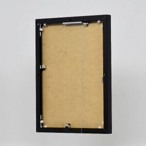 Cornice in alluminio effetto Quadro 25x35 cm nero vetro antiriflesso lucido