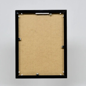 Cornice in alluminio effetto Quadro 25x35 cm nero vetro antiriflesso lucido