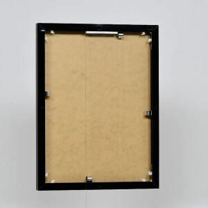 Cornice in alluminio effetto Quadro 25x35 cm nero vetro antiriflesso lucido