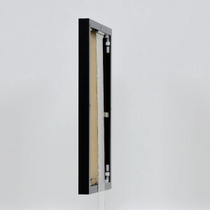 Cornice in alluminio effetto Quadro 25x35 cm nero vetro antiriflesso lucido