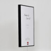 Cornice in alluminio effetto Quadro 25x35 cm nero vetro antiriflesso lucido