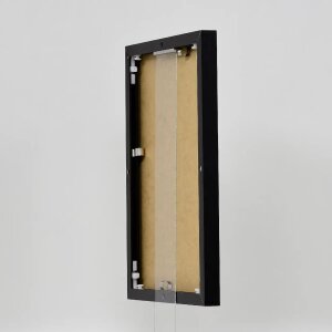 Cornice in alluminio effetto Quadro 25x70 cm nero vetro antiriflesso lucido