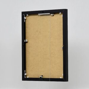 Cornice in alluminio effetto Quadro 25x70 cm nero vetro antiriflesso lucido