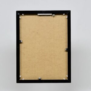 Cornice in alluminio effetto Quadro 25x70 cm nero vetro antiriflesso lucido