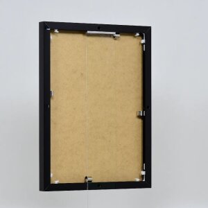 Cornice in alluminio effetto Quadro 25x70 cm nero vetro antiriflesso lucido