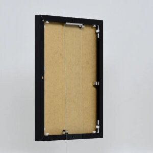 Cornice in alluminio effetto Quadro 25x70 cm nero vetro antiriflesso lucido