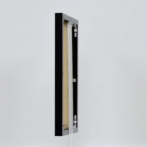 Cornice in alluminio effetto Quadro 25x70 cm nero vetro antiriflesso lucido