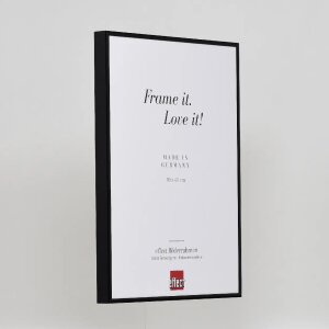 Cornice in alluminio effetto Quadro 25x70 cm nero vetro antiriflesso lucido