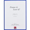 Cornice in alluminio effetto Quadro 29,7x42 cm blu vetro antiriflesso MDF