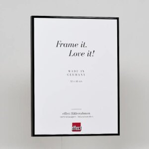 Cornice in alluminio effetto Quadro 29,7x42 cm nero vetro antiriflesso lucido