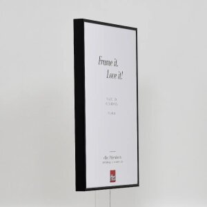 Cornice in alluminio effetto Quadro 29,7x42 cm nero vetro antiriflesso lucido