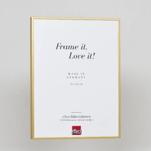 Cornice in alluminio effetto Quadro 50x100 cm vetro antiriflesso oro