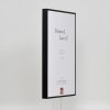 Cornice in alluminio effetto Quadro 60x80 cm vetro nero antiriflesso