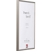 Cornice per foto in alluminio Effect Serie 2 vetro antiriflesso grigio lucidato 70x100 cm
