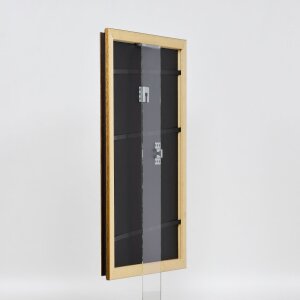 Telaio in legno effetto profilo 21 marrone noce 70x70 cm vetro antiriflesso