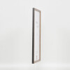 Effetto cornice in legno massiccio profilo 25 noce marrone 23x70 cm vetro antiriflesso