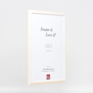 Cornice in legno effetto Profilo 32 bianco 9x13 cm vetro antiriflesso