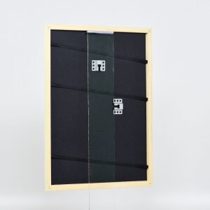 Cornice in legno effetto Profilo 32 verde 10x15 cm vetro antiriflesso