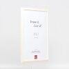 Telaio effetto legno profilo 32 bianco 13x13 cm vetro antiriflesso