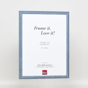 Telaio in legno effetto profilo 32 grigio-blu 15x20 cm vetro antiriflesso