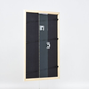 Effetto cornice in legno Profilo 32 bianco 18x24 cm Vetro antiriflesso