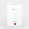 Effetto cornice in legno Profilo 32 bianco 18x24 cm Vetro antiriflesso