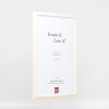 Effetto cornice in legno Profilo 32 bianco 18x24 cm Vetro antiriflesso