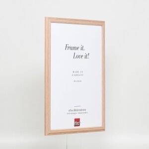 Cornice in legno effetto profilo 32 marrone chiaro 18x27 cm vetro antiriflesso