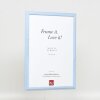 Telaio effetto legno profilo 32 blu 18x27 cm vetro antiriflesso