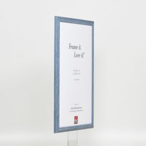 Telaio in legno effetto profilo 32 grigio-blu 20x20 cm vetro antiriflesso