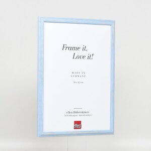 Telaio effetto legno profilo 32 blu 21x29,7 cm vetro antiriflesso