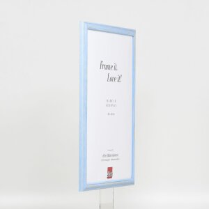 Telaio effetto legno profilo 32 blu 21x29,7 cm vetro antiriflesso