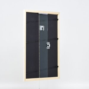 Telaio effetto legno profilo 32 bianco 23x70 cm vetro antiriflesso
