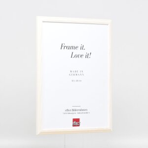 Telaio effetto legno profilo 32 bianco 23x70 cm vetro antiriflesso