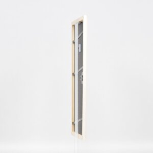 Telaio effetto legno profilo 32 bianco 23x70 cm vetro antiriflesso