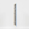 Telaio effetto legno profilo 32 blu 25x80 cm vetro antiriflesso