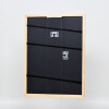 Telaio effetto legno profilo 32 marrone chiaro 27x48 cm vetro antiriflesso