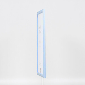 Telaio effetto legno profilo 32 blu 28x35 cm vetro antiriflesso