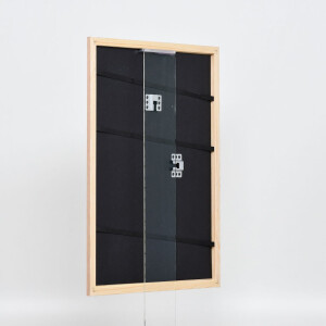 Telaio in legno effetto profilo 32 marrone chiaro 35x50 cm vetro antiriflesso