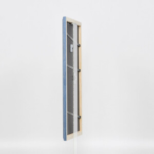 Effetto telaio in legno Profilo 32 grigio-blu 35x50 cm Vetro antiriflesso