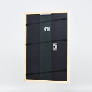 Telaio effetto legno profilo 32 bianco 40x50 cm vetro antiriflesso