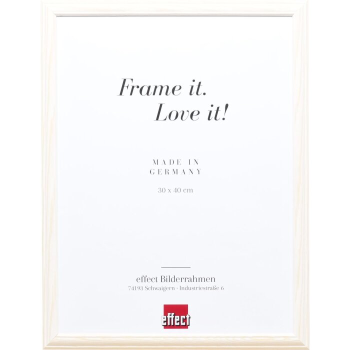 Telaio in legno effetto Profilo 32 bianco 42x59,4 cm vetro antiriflesso