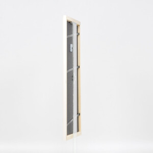 Telaio in legno effetto Profilo 32 bianco 45x60 cm vetro antiriflesso