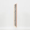 Telaio effetto legno profilo 32 marrone chiaro 45x60 cm vetro antiriflesso