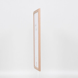 Telaio effetto legno profilo 32 marrone chiaro 50x65 cm vetro antiriflesso