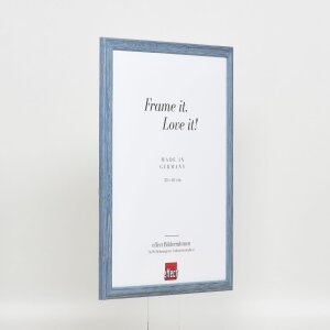 Cornice in legno effetto profilo 32 grigio-blu 14,8x21 cm vetro antiriflesso