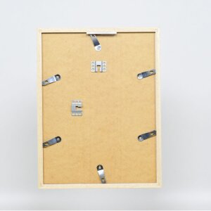 Telaio effetto legno profilo 33 bianco 25x50 cm vetro antiriflesso
