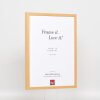 Telaio effetto legno profilo 35 rovere 18x32 cm vetro antiriflesso
