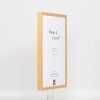 Telaio effetto legno profilo 35 rovere 18x32 cm vetro antiriflesso